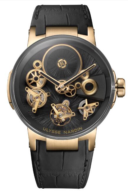 Ulysse Nardin Executive Tourbillon Free Wheel Straw Marquetry 1766-176LE/STRAW Replica Watch